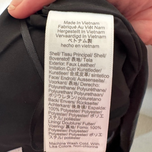 J Crew NWT faux Leather Black Pencil Skirt - Sz 8P - Picture 8 of 8